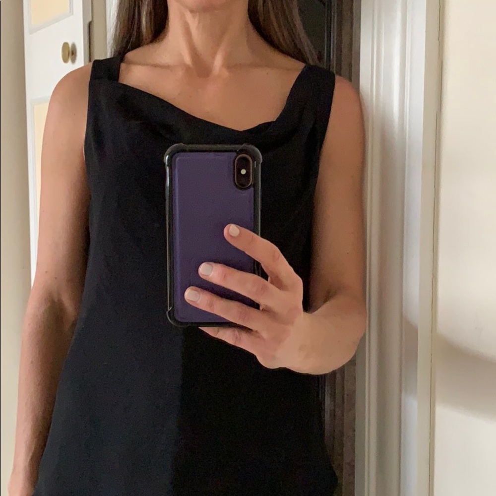 Black Asymmetrical Tank